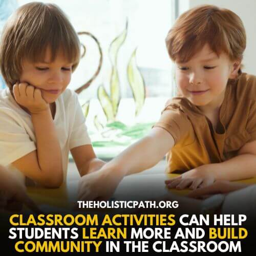 Classroom activities can be a way to build community