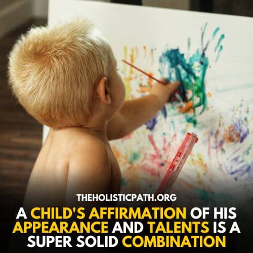 A Boy Busy in Painting