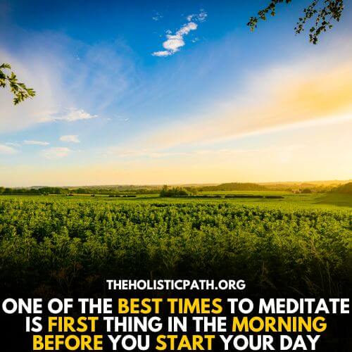 Morning is the best time for mantra meditation