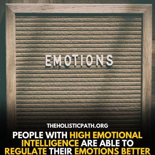 Being emotionally intelligent can help you deal with emotions effectively
