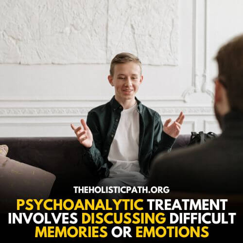 A Patient Discussing his Thoughts With The Therapist In Psychoanalytic Treatment