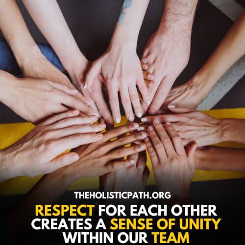 Want to stay united? Respect each other