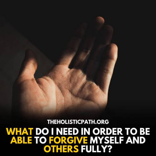 A Forgiving Hand - Self-Love Prompts