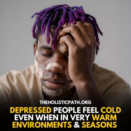 A Depressed Cold Man - Is Being Cold a sign of Depression