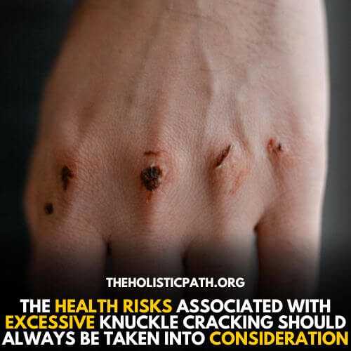 Knuckle cracking can even cause you problems