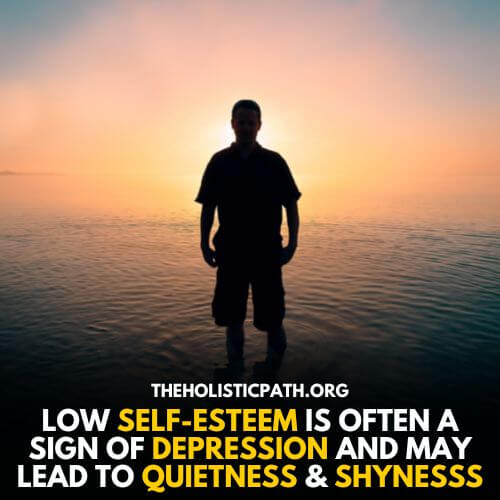 A Lonely Depressed Man standing on the Beach While Sun Sets - Is Being Quiet a Sign of Depression