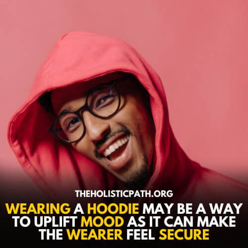 A Jubilant Man wearing a Hoodie